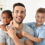 Foster parent with two foster kids Foster parent with two foster kids