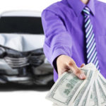 Money handed over for a car accident Money handed over for a car accident