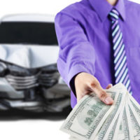 Money handed over for a car accident Money handed over for a car accident