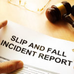 Slip and fall injury report on table Slip and fall injury report on table