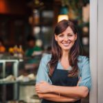 Portrait of a beautiful smiling female small business owner. Portrait of a beautiful smiling female small business owner.